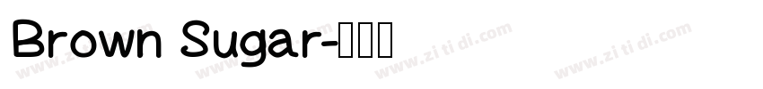 Brown Sugar字体转换